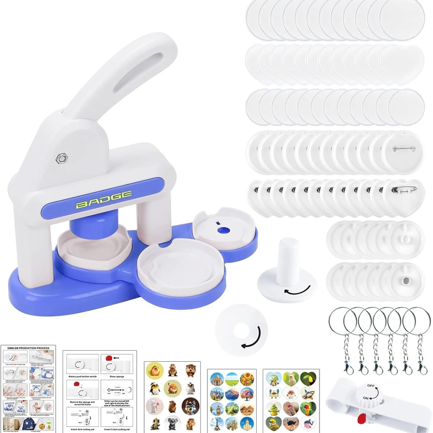 Button Badge Blank - DIY Badge Making Machine, Button Maker