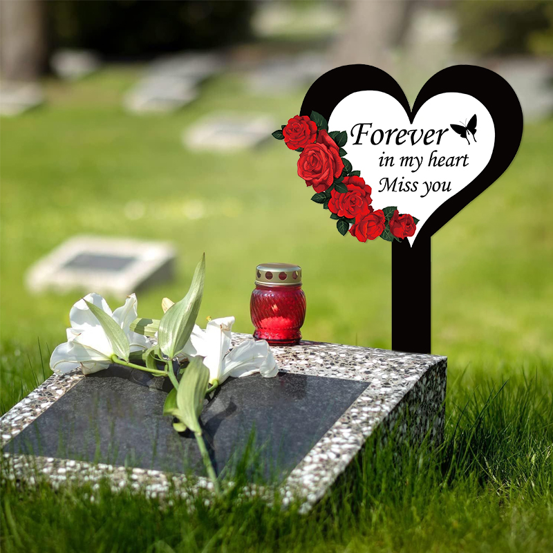 2024 Cemetery Memorial Heart S - огляд і ціна Yard Sign Blank