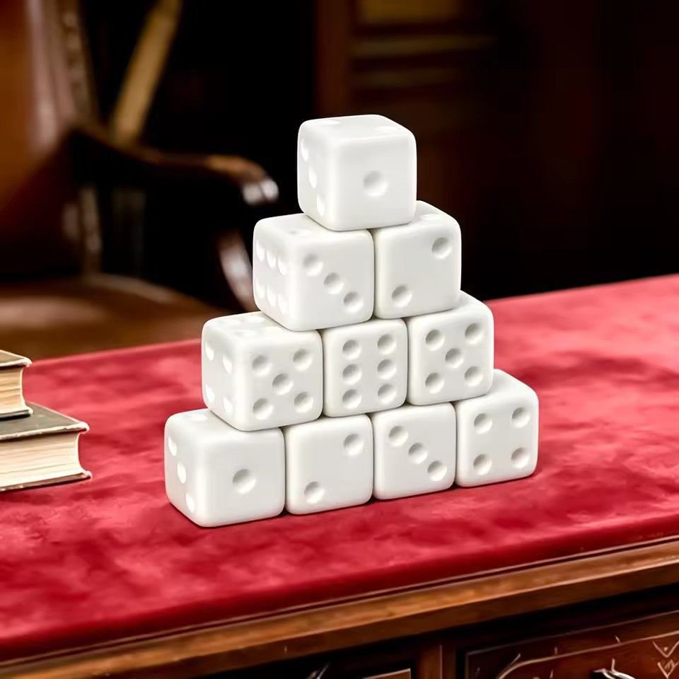 10 Pcs/set Blank White Dice Fu - огляд і ціна Puzzle Blank White