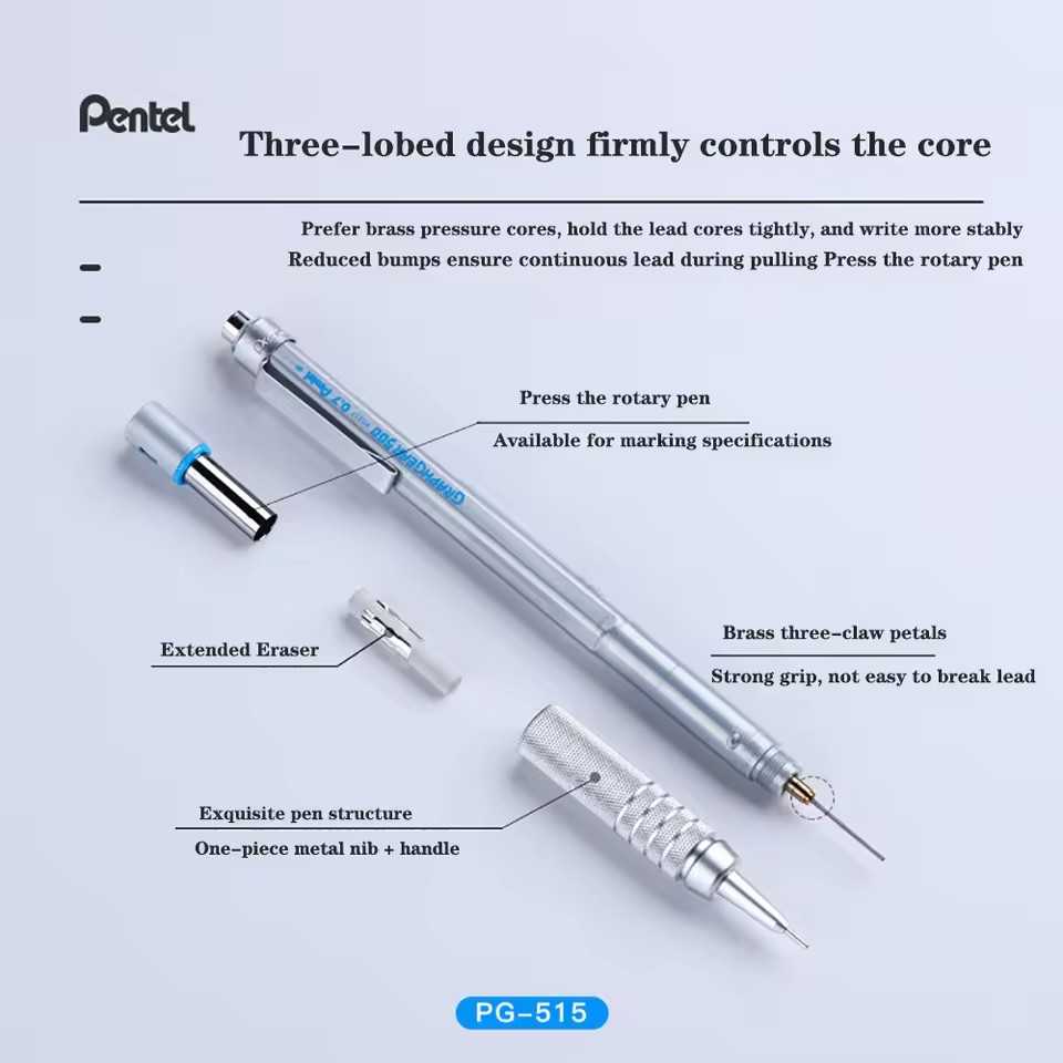 Pentel GraphGear 500 Mechanica - огляд і ціна Pentel Pen Graphgear