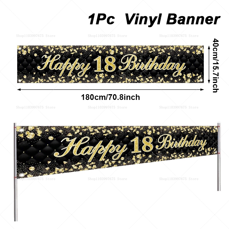 Happy 18th Birthday Banner Dec - огляд і ціна Yard Sign Blank