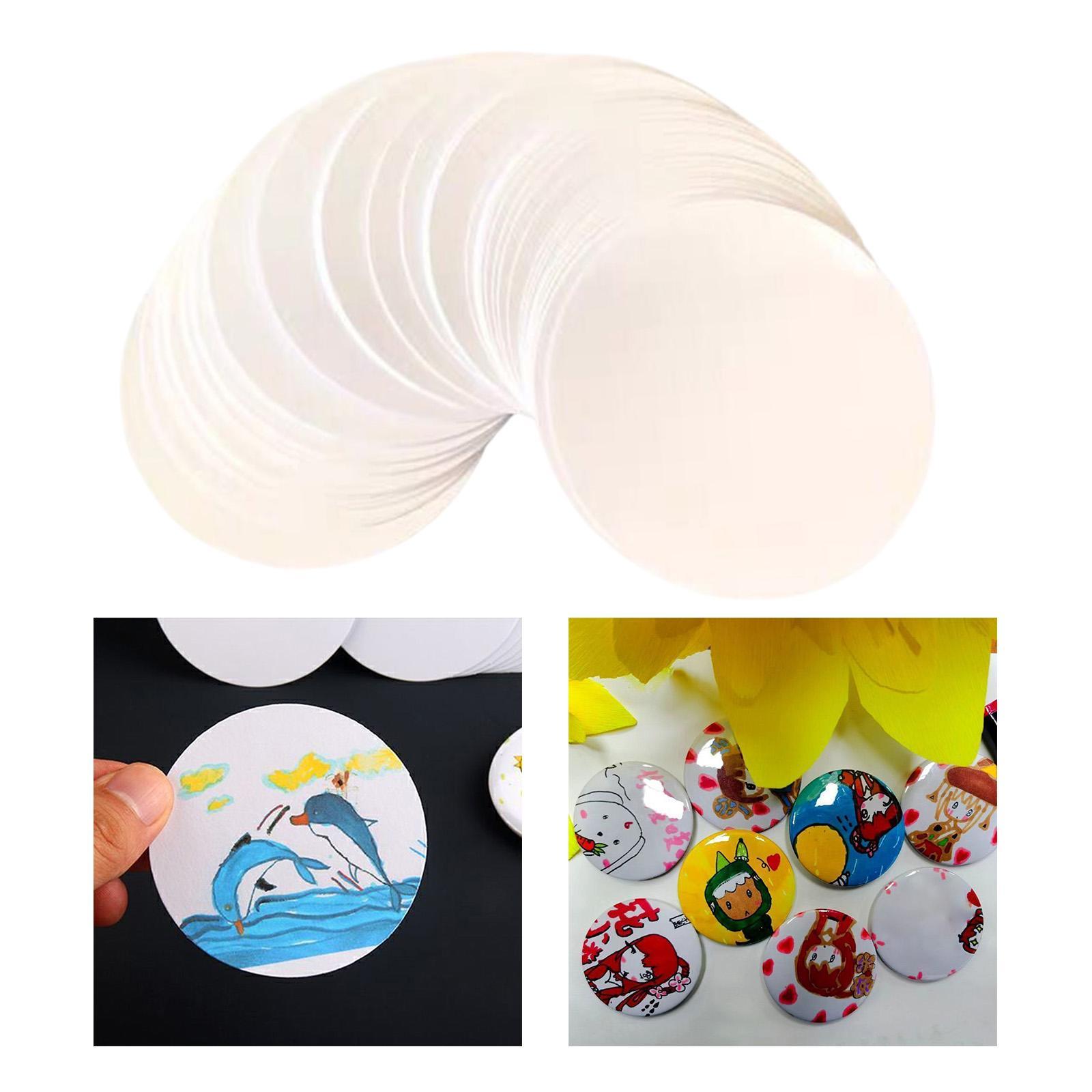 100Pcs Button Badges Blank Pap - огляд і ціна Button Badge Blank