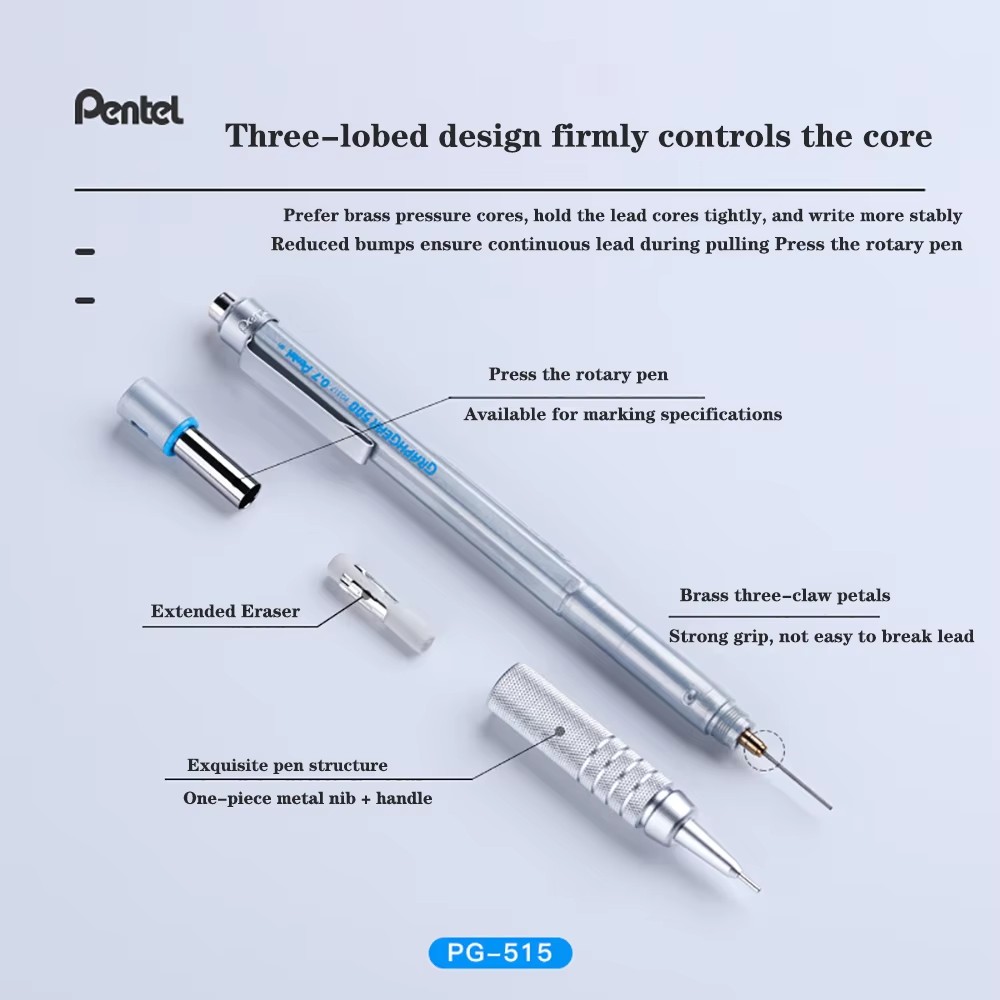 1pc Pentel Graphgear 500 Draft - огляд і ціна Pentel Pen Graphgear